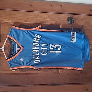 Paul George Oklahoma City OKC Thunder #13 Blue Men's Large L Icon Edition Jersey